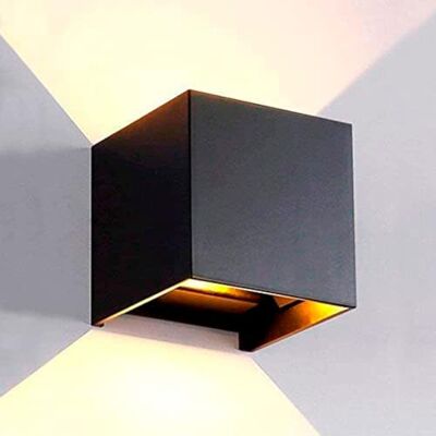 Iluminashop Cube LED Wandlamp Zwart - Wandlamp Iluminashop Cube LED Wandlamp Zwart - Wandlamp