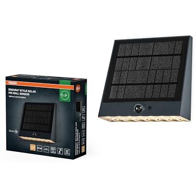 OSRAM ENDURA STYLE SOLAR BRIGHT SENSOR Wall Fin IP54 Dark Grey Endura Style Zonnesensor, buitenverlichting (speciaal), donkergrijs, 1-pack OSRAM ENDURA STYLE SOLAR BRIGHT SENSOR Wall Fin IP54 Dark Grey Endura Style Zonnesensor, buitenverlichting (speciaal), donkergrijs, 1-pack