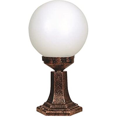 WELL HOME MOBILIARIO & DECORACIÓN Wandlamp voor buiten, ABS, bruin, 25 x 25 x 46, sokkel en 27 max. 60 W WELL HOME MOBILIARIO & DECORACIÓN Wandlamp voor buiten, ABS, bruin, 25 x 25 x 46, sokkel en 27 max. 60 W