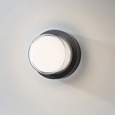 LUSSIOL Nubby E350054 wandlamp, metaal, 12 W, zwart LUSSIOL Nubby E350054 wandlamp, metaal, 12 W, zwart