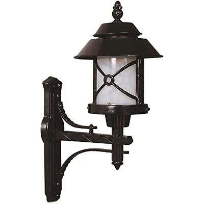 WELL HOME MOBILIARIO & DECORACIÓN Wandlamp voor buiten, ABS, zwart, 36 x 36 x 63, fitting en 27 max. 60 W WELL HOME MOBILIARIO & DECORACIÓN Wandlamp voor buiten, ABS, zwart, 36 x 36 x 63, fitting en 27 max. 60 W
