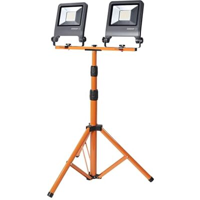 OSRAM LED werklamp statief 2x50W 840, 4000K koel wit, 9000 lm, IP65, hoogteverstelbaar 1,8 m, 360° OSRAM LED werklamp statief 2x50W 840, 4000K koel wit, 9000 lm, IP65, hoogteverstelbaar 1,8 m, 360°
