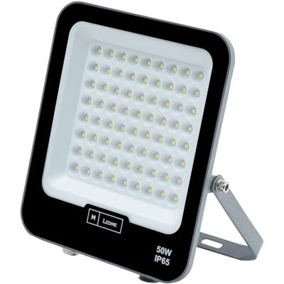 M Ledme LED-spot Napoli Plus 50 W, 6.000 lumen, IP65, dimbaar, warm licht (3000 K), buitenverlichting, voor tuin, terras, parkeerplaats, hotel, schip enz. LM6809 M Ledme LED-spot Napoli Plus 50 W, 6.000 lumen, IP65, dimbaar, warm licht (3000 K), buitenverlichting, voor tuin, terras, parkeerplaats, hotel, schip enz. LM6809