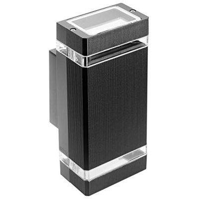 GTV Dubbelzijdige wandlamp NESSA, GU10, MAX.2x50W, IP54, AC220-240V, 50/60Hz, zwart GTV Dubbelzijdige wandlamp NESSA, GU10, MAX.2x50W, IP54, AC220-240V, 50/60Hz, zwart