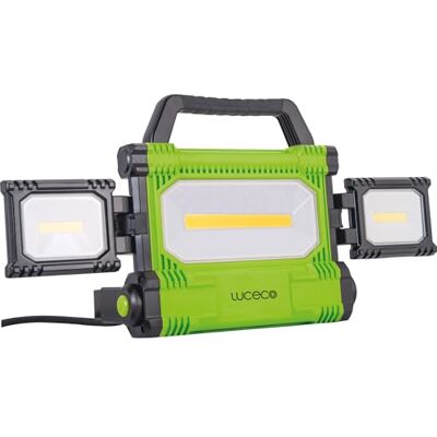 Luceco Led-bouwspot, 50 watt, ultraplat, werklamp, 5000 lumen, spot, IP54, waterdicht, voor werkplaats, bouwplaats Luceco Led-bouwspot, 50 watt, ultraplat, werklamp, 5000 lumen, spot, IP54, waterdicht, voor werkplaats, bouwplaats