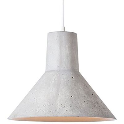 LUSSIOL Delta Block Armatuur Hc grijs, betonophanging, 60 W, grijs, ø 30 x H 24 cm LUSSIOL Delta Block Armatuur Hc grijs, betonophanging, 60 W, grijs, ø 30 x H 24 cm