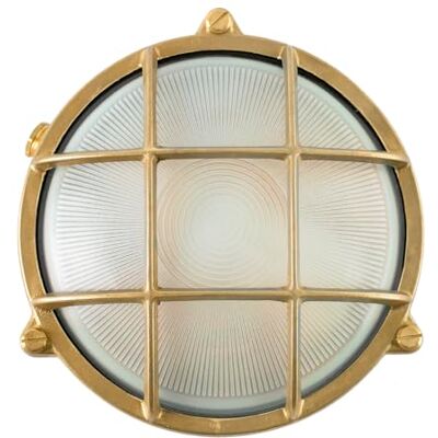 WatioWave Wandlamp rond EXT NORAY messing E27 IP65 FAR WatioWave Wandlamp rond EXT NORAY messing E27 IP65 FAR