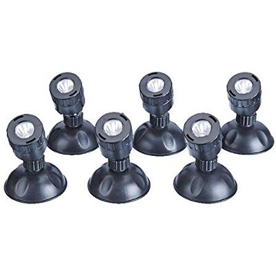 Pontec PondoStar 43187 LED set 6 onderwaterverlichting/complete verlichtingsset met 6 led-koplampen/verlichting voor tuin en vijver Pontec PondoStar 43187 LED set 6 onderwaterverlichting/complete verlichtingsset met 6 led-koplampen/verlichting voor tuin en vijver