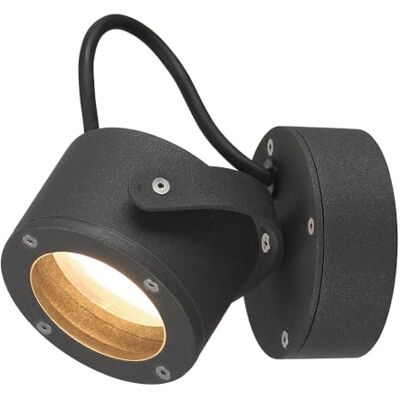 SLV Wand- En Plafondlamp Sitra Voor Buitenverlichting Van Muren, Paden, Ingangen, Led-Wandlamp, Plafondlamp, Draai- En Zwenkbaar, Buitenlamp, Tuinlamp Gx53, Max. 9 W, Eek Tot B-A++, Antraciet SLV Wand- En Plafondlamp Sitra Voor Buitenverlichting Van Muren, Paden, Ingangen, Led-Wandlamp, Plafondlamp, Draai- En Zwenkbaar, Buitenlamp, Tuinlamp Gx53, Max. 9 W, Eek Tot B-A++, Antraciet