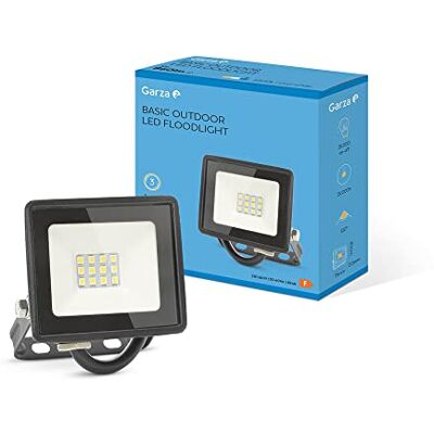 Garza Led-buitenspot, 10 W, 860 lumen, koud licht, 6500 K, waterdicht (IP65) voor huis, tuin, terras, garage, erf Garza Led-buitenspot, 10 W, 860 lumen, koud licht, 6500 K, waterdicht (IP65) voor huis, tuin, terras, garage, erf