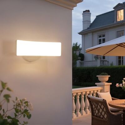 Comely Buiten LED Wandlamp 17W IP65 Warm Wit 3000K Moderne Waterdichte Buitenlamp voor Tuin Terras Balkon Entree Comely Buiten LED Wandlamp 17W IP65 Warm Wit 3000K Moderne Waterdichte Buitenlamp voor Tuin Terras Balkon Entree