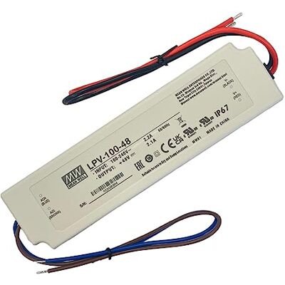 MEAN WELL MeanWell, LPV-100-48, LED-schakeladapter, 100 W, 12 V, 2,5 A MEAN WELL MeanWell, LPV-100-48, LED-schakeladapter, 100 W, 12 V, 2,5 A