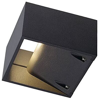 SLV wandopbouwarmatuur LOGS WALL/verlichting voor wanden, paden, ingangen, led spot buiten, opbouwarmatuur outdoor, tuinarmatuur / IP44 3000K 10W 420lm antraciet SLV wandopbouwarmatuur LOGS WALL/verlichting voor wanden, paden, ingangen, led spot buiten, opbouwarmatuur outdoor, tuinarmatuur / IP44 3000K 10W 420lm antraciet