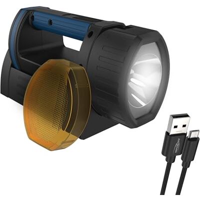 Ansmann LED-werklamp 400 lumen & verstelbare lampkop handschijnwerper dimbaar, stootvast en oplaadbaar via USB 5 W accuwerklamp HS1500R als werkplaatslamp op noodverlichting Ansmann LED-werklamp 400 lumen & verstelbare lampkop handschijnwerper dimbaar, stootvast en oplaadbaar via USB 5 W accuwerklamp HS1500R als werkplaatslamp op noodverlichting
