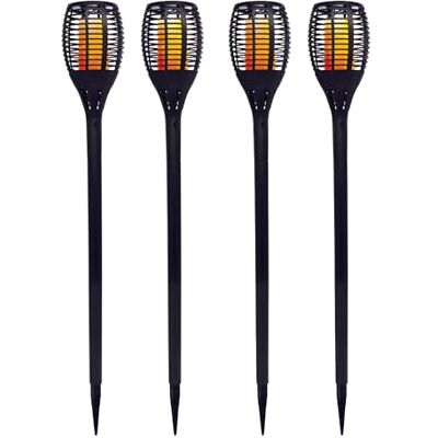 Lumisky Set van 4 mini fakkels op zonne-energie, vlameffect, led, warmwit, 4 x MINI MAITY SUN H70 cm Lumisky Set van 4 mini fakkels op zonne-energie, vlameffect, led, warmwit, 4 x MINI MAITY SUN H70 cm