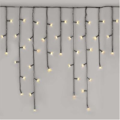 EMOS Led-lichtketting met ijsregen, 10 m kerstlichtketting + 5 m voedingskabel, 600 leds, 8 lichtmodi, voeding, IP44 voor binnen en buiten, warmwit EMOS Led-lichtketting met ijsregen, 10 m kerstlichtketting + 5 m voedingskabel, 600 leds, 8 lichtmodi, voeding, IP44 voor binnen en buiten, warmwit