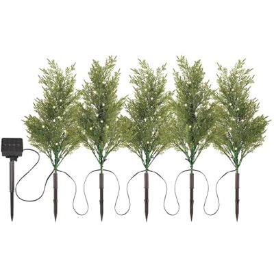 EMOS Led-struiken met zonnepaneel van 25 m, 5 kleine bomen met elk 10 leds voor binnen en buiten, weerbestendige decoratieve verlichting voor thuis, tuin, feest, balkon, warmwit, werkt op EMOS Led-struiken met zonnepaneel van 25 m, 5 kleine bomen met elk 10 leds voor binnen en buiten, weerbestendige decoratieve verlichting voor thuis, tuin, feest, balkon, warmwit, werkt op