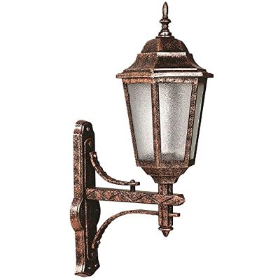 WELL HOME MOBILIARIO & DECORACIÓN Wandlamp voor buiten, ABS, bruin, 30 x 23 x 70, sokkel en 27 max. 60 W WELL HOME MOBILIARIO & DECORACIÓN Wandlamp voor buiten, ABS, bruin, 30 x 23 x 70, sokkel en 27 max. 60 W