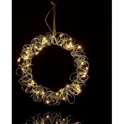 Relaxdays led lichtkrans, raamdecoratie binnen, hangend, Ø 30 cm, krans met lichtjes, sfeerlamp op batterijen, zilver Relaxdays led lichtkrans, raamdecoratie binnen, hangend, Ø 30 cm, krans met lichtjes, sfeerlamp op batterijen, zilver
