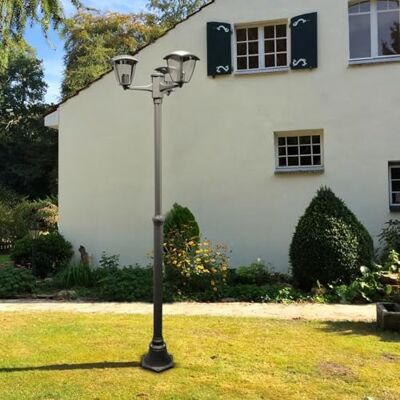 M Ledme Ronse Series Plus Lanterna 203 cm, 3 Attacchi E27, waterdicht IP44, klassieke zwarte stijl, staal/PMMA, verlichting ideaal voor Giardino of Inresso (lamp niet inbegrepen) M Ledme Ronse Series Plus Lanterna 203 cm, 3 Attacchi E27, waterdicht IP44, klassieke zwarte stijl, staal/PMMA, verlichting ideaal voor Giardino of Inresso (lamp niet inbegrepen)