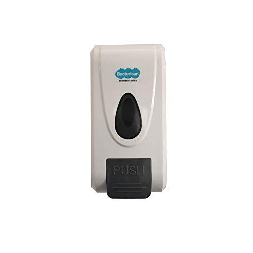 BACTERISAN Handmatige dispenser voor desinfectiemiddelen, zeepdispenser, inhoud 800 ml 700 g