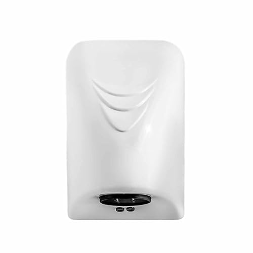 POWRZ Mini handdroger, 220V, 1600W, automatische sensor blazende handdroger, geschikt voor thuiswinkelcentrum badkamer WC, wit, 5,5 * 5,9 * 8,27 inch