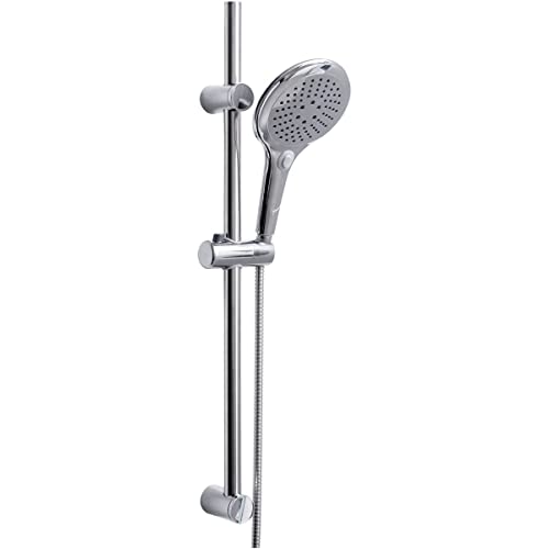 Euroshowers Chromen doucheset met 3 straalsterktes en handdouche inclusief douchestang en slang