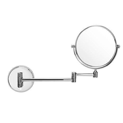 Garosa Spiegel voor wandmontage, dubbele spiegel met 3 vergroting, vergroting, 3 x vergroting, 1 x met verlenging van 11,6 inch voor de badkamer