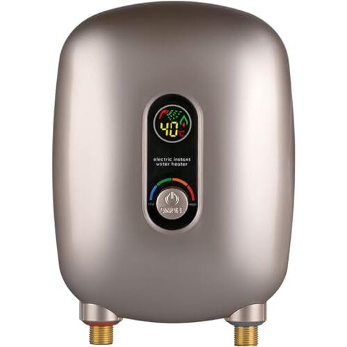 BSDPNARHZ Elektrische doorstroomboiler, elektrische doorstroomboiler, zonder tank, 110/220 V, 3000 W, met lcd-display, tankloze boiler voor douche, IPX4