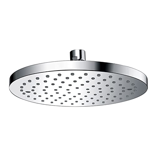 DYCJLL Regendouchekop, ronde ABS hoge druk douchekop chroom regendouchekop plafond montage waterval douchekop, 10 INCH