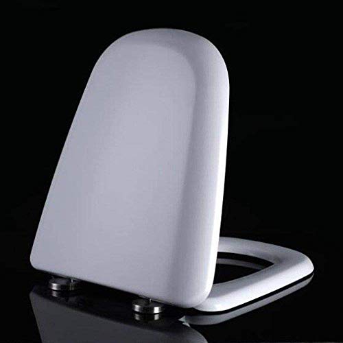 TYXFHSMY Toiletbril T-stijl toiletdeksel met ureum-formaldehydehars één seconde demontage toiletdeksel