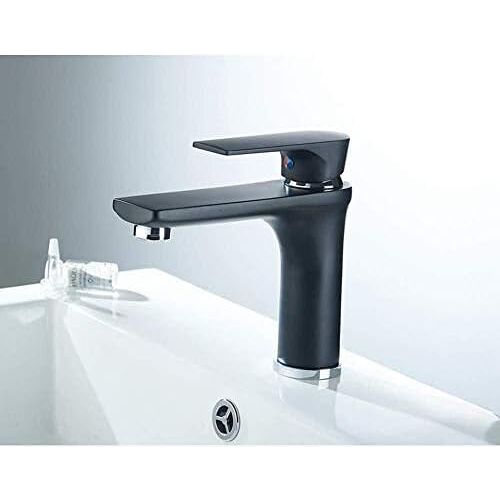 ADOVZ Kitchen Taps Single-Lever Basin Mixers Cold & Hot Mixer Basin Basin Mixer Black Water Kitchen Mixer Bathroom Accessories