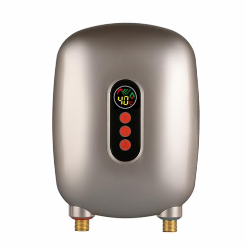 LGODDYS Ownant Doorstroomboiler, elektronische doorstroomboiler, 220 V, 6500 W, elektrische instant kleine boiler met led-temperatuurweergave voor wastafel, douche, badkuip, snel opwarmen