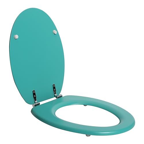SENSEA Toiletdeksel POP ovaal Max 150 kg MDF FSC turquoise toiletdeksel wc-bril wc-bril
