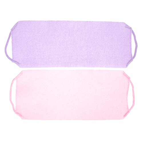 minkissy Japanse Gereedschappen Scrub Mat 2 -stks Exfoliating Tandlees Handdoeken schuimend gaas terug trekkende struikgewas Schoonmaak Spullen