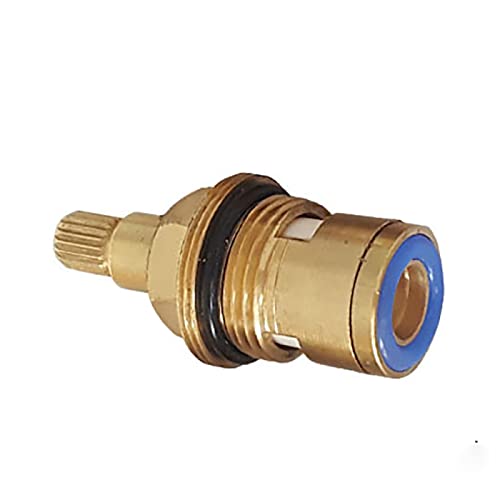 ECOLFE kraanonderdelen, Tap Cartridges Vervangende keramische schijfcartridges Tap Valve Quarter Turn Gland 3/4" Reserve, Rood (Kleur: Blauw) (Size : Blue)