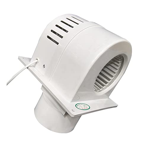 TEESONG Afzuigventilator Wandventilerende ventilator Turbine uitlaatventilator met niet-return klep en poreuze warmte dissipatie badkamer en toiletuitlaatventilator Badkamer Uitlaatventilator