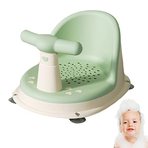 Generic Babystoel voor Bad Zittend, Zuigelingen Badstoel voor Bad Baby Douche Kruk Stoelen voor Bad Zittend, Babydouchestoelen met rugleuning en zuignappen, stabiele douchestoelen voor