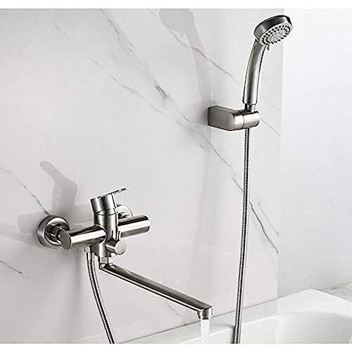 GFHQDPSC Keuken Kranen Bad Douche Kranen Set Bad Kraan Water Mixer Kraan Tap met Handdouche Rvs Badkamer Kranen