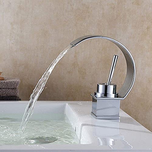 SIMLOPT Commerciële Badkamer Plating Waterval Kraan Tap C Word Warm en Koud Bad Kraan Waterkraan