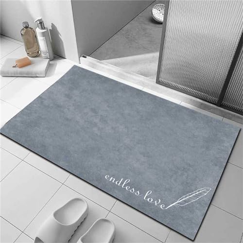 Hinnin Badmat, badkamermat, douchemat, badmatten, stenen badmat sneldrogend, badmatten voor badkamer, antislip badmat, super absorberende vloermat, badmatten tapijt, badmat, badmat, panda, 60 x 119 cm