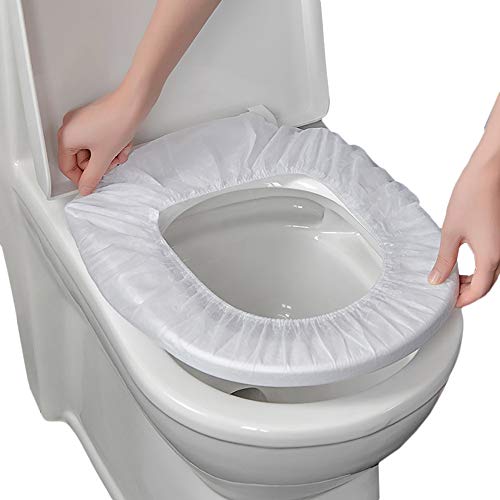aoory 50 Stks Plastic Wegwerp Toilet Pad Set Wegwerp Toilet Draagbare Potty Seat Cover Wegwerp Toilet Mat