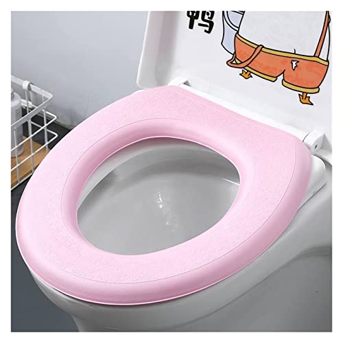 DIPISO Toiletbrilhoezen 1 Stuk EVA Wasbare Sticker Schuim Toiletbrilhoes Groen Toiletbrilhoes Siliconen Vier Seizoenen Home Home Easy Living (Kleur: 2 Blauw) (Size : 2 Pink)