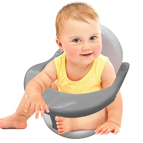fanelod Badzitje voor baby's, antislip babydouchestoel, babybadstoel voor baby's, badstoel, badkamerstoel met rugleuning en zuignappen, stabiele douchestoelen voor baby's