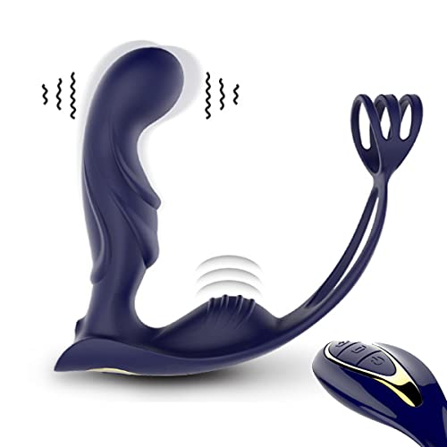 FSJIANGYUE Penisring met vibratie prostaatvibrators mannen vibrator voor mannen met vibrators vibrators mannen en vibrators met 12 stimulator anale plug en anale vibrator anale prostaat soft