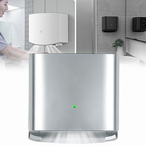 KDOQ 1250W elektrische handdroger voor de badkamer, commerciële toilethanddrogers, automatische inductie, sneldrogend in 7 tot 10 seconden, constante temperatuur, elektrische handdroger