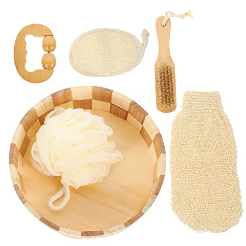 MERRYHAPY 1 Set Badset Terug Scrubber Geschenkmand Voor Vrouwen Zelfzorg Kit Geschenkmanden Voor Vrouwen Zelfzorggeschenken Voor Vrouwen Spa-cadeaus Voor Stimulator Lichaam Nylon Mevrouw