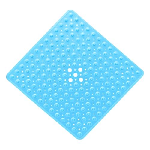 SilverRack Douchemat DermaSensitive 100% BPA vrij (blauw) douchemat antislip 53x53 cm voor kinderen en baby douchemat, antislipmat voor een goede grip in de douche