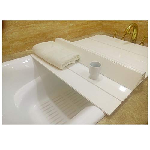 SONOSS Badkuip Stand, badkuip Insulation Cover, badkuip stofdicht Badkuip opslag inklapbare standaard Behoud van de hitte, stof Folding badkuip Cover Bathtub tray (Size : 143x80x0.6CM)