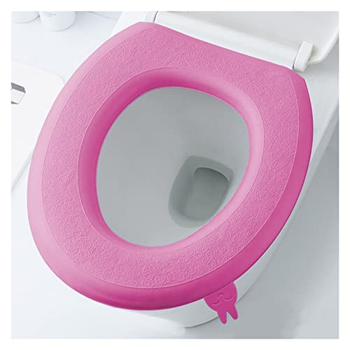 DIPISO Toiletbrilhoezen 1PCS Herbruikbare toiletbril Badkamer Toiletbrilhoes Pads met handvat Waterdichte zachte pad Zelfklevende toiletbrilhoes Pads (Kleur: C, Maat: 1 stuk) (Size : D)